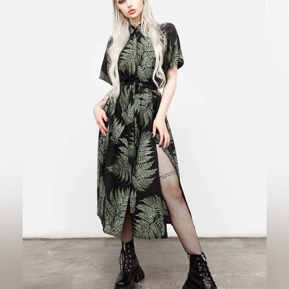 Disturbia Fern Midi Shirt Dress